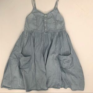 Topshop Moto Denim Blue Babydoll dress size 6